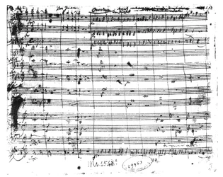 Ms. 1548 (1), Ouvertüre der Oper „Don Giovanni“